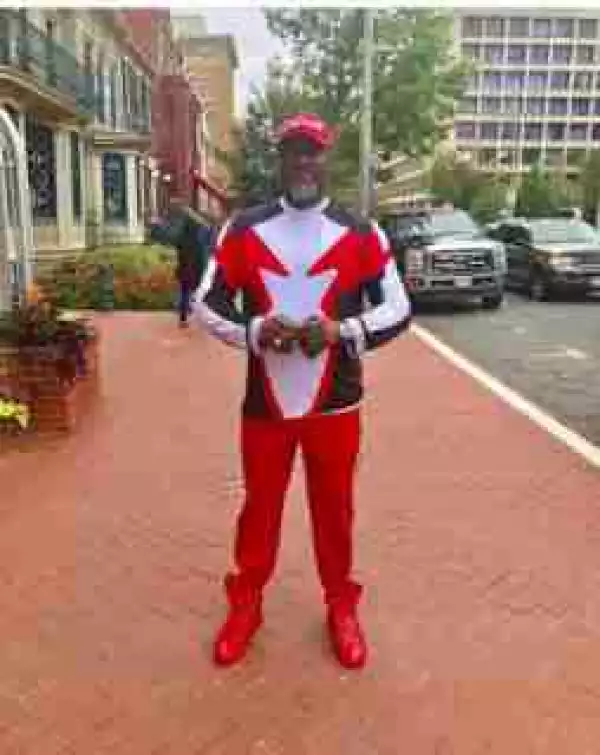 Senator Dino Melaye Paints Washington D.C Red